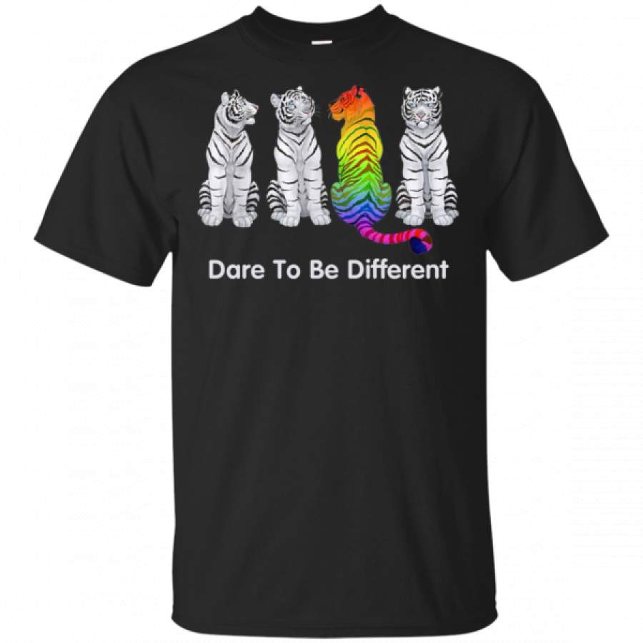 4 Tigers Dare To Be Different LGBT Shirts