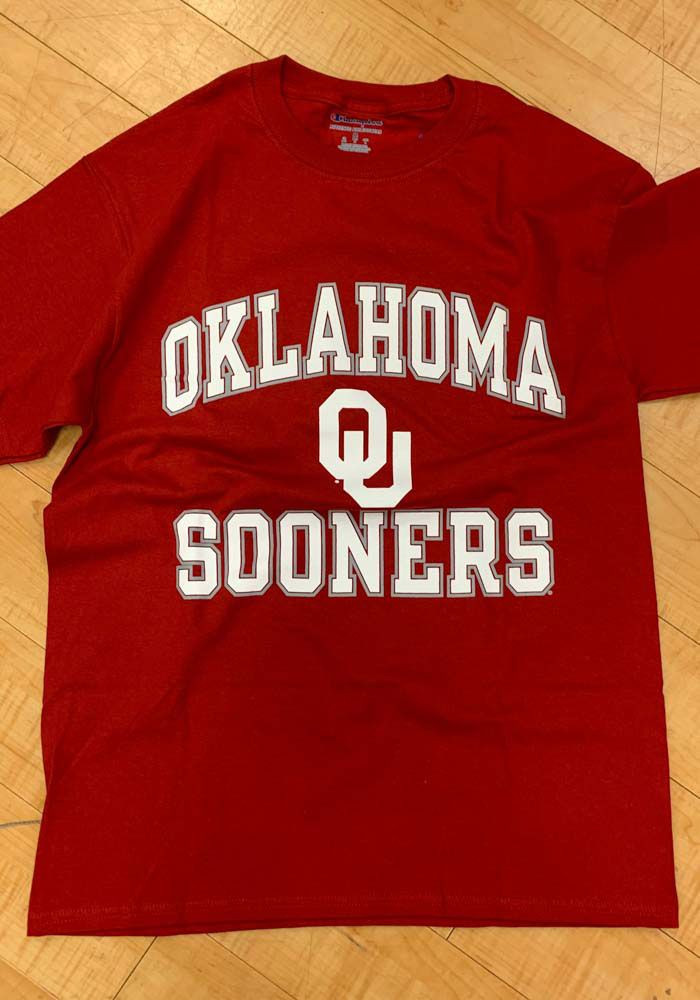 Champion Oklahoma Sooners Crimson Number 1 Shirt Crimson Siz Shirt