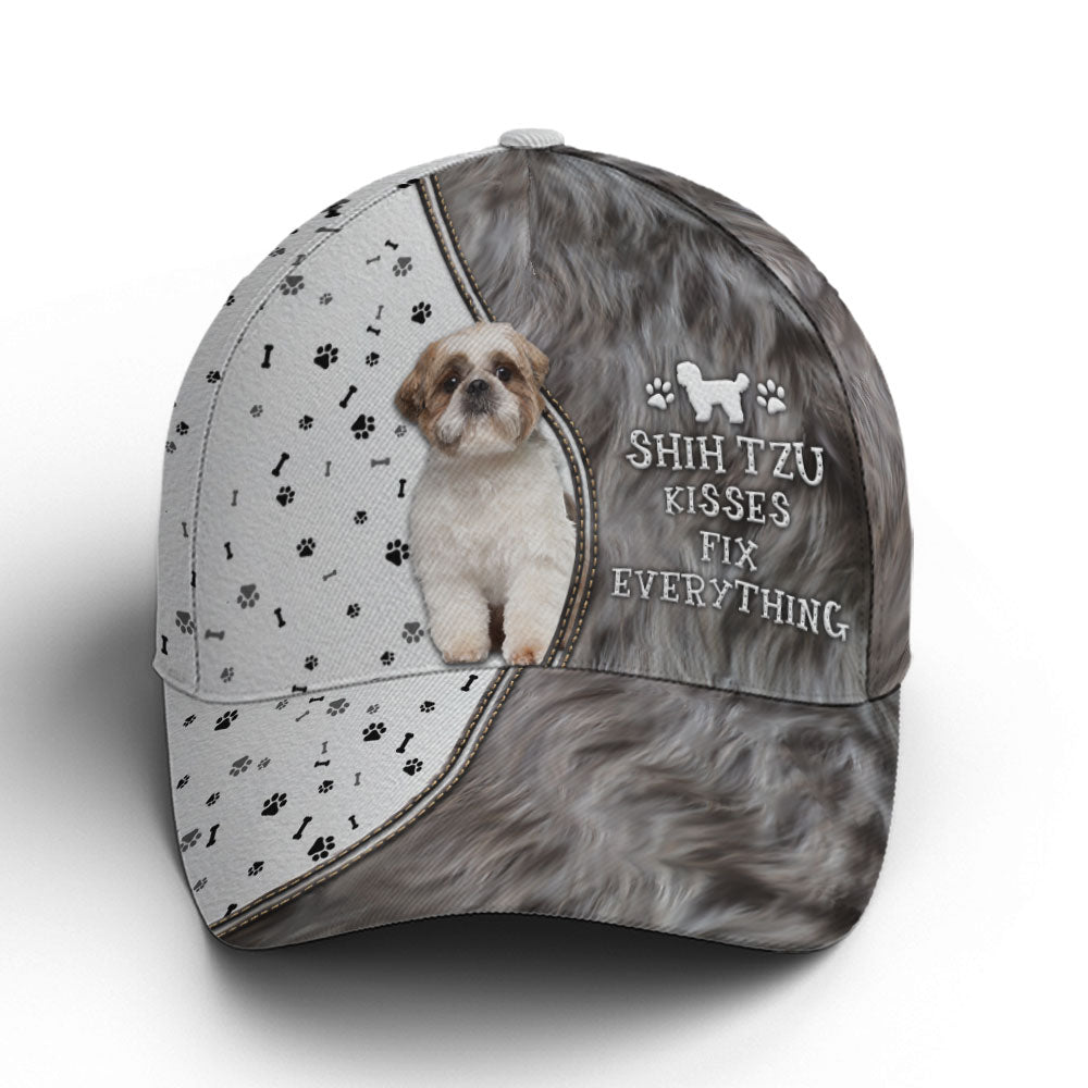 Shih Tzu Kisses Fix Everything Baseball Cap Coolspod