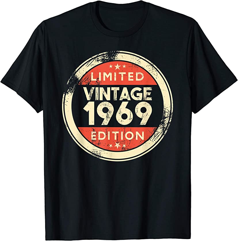 52 Years Old Gifts- 52nd Birthday Gift Vintage 1969 T-Shirt