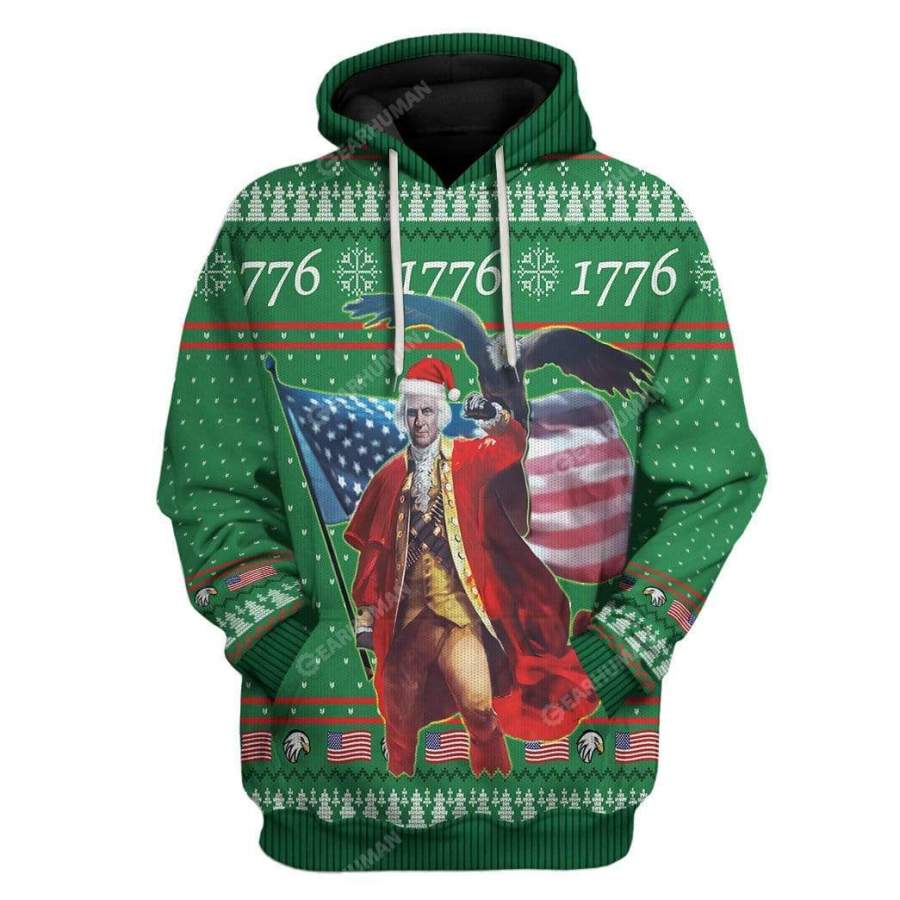 Ugly Christmas Washington Custom T-Shirts Hoodies Apparel