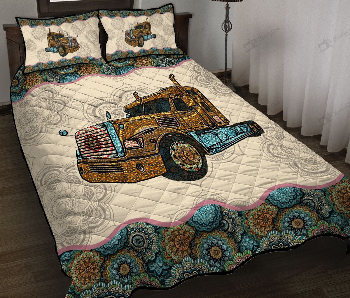 American Truck Quilt bed set & Quilt Blanket DVE20121802-DVQ20121802