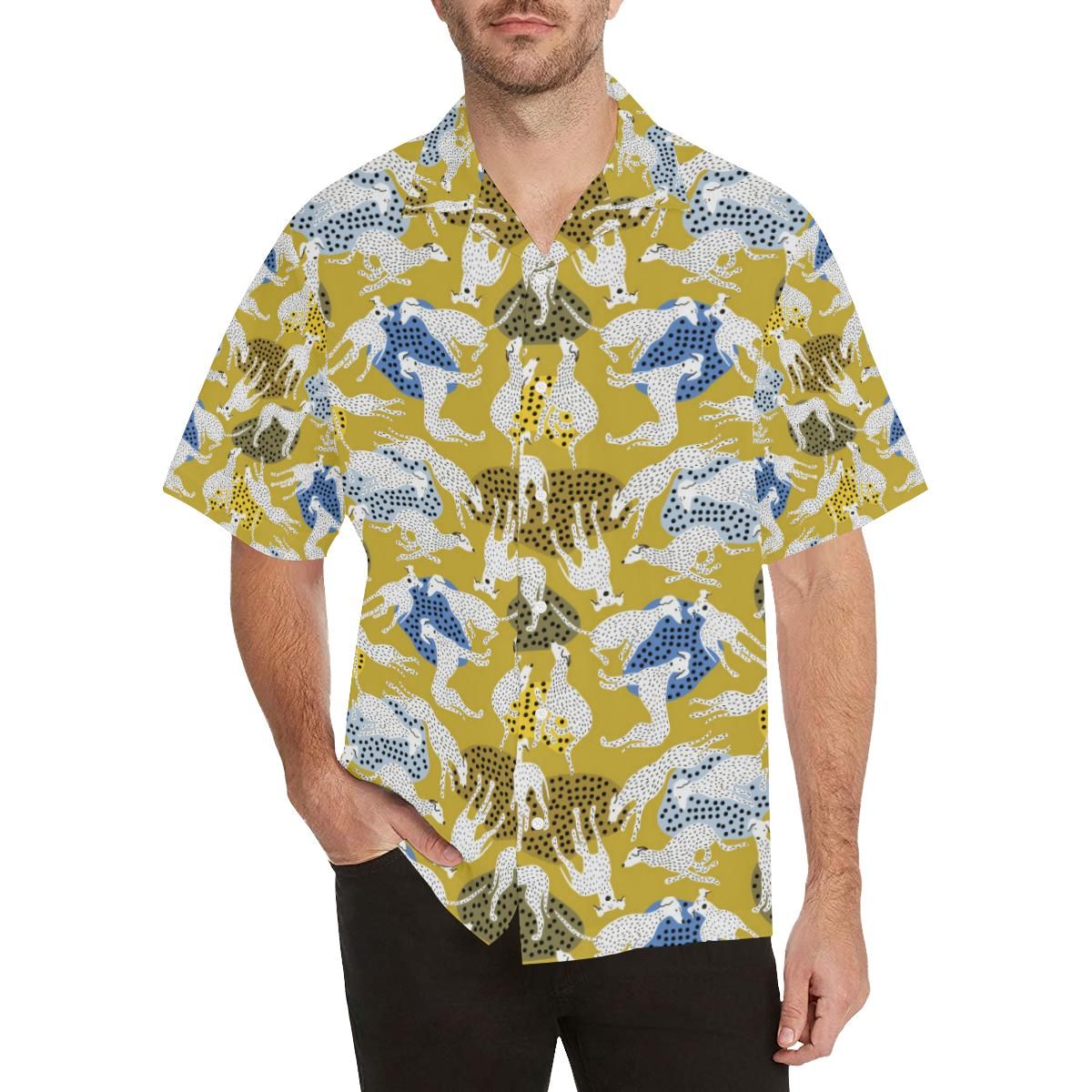 Greyhound Pattern Print Design 02 All Over Hawaii Shirt Ha787