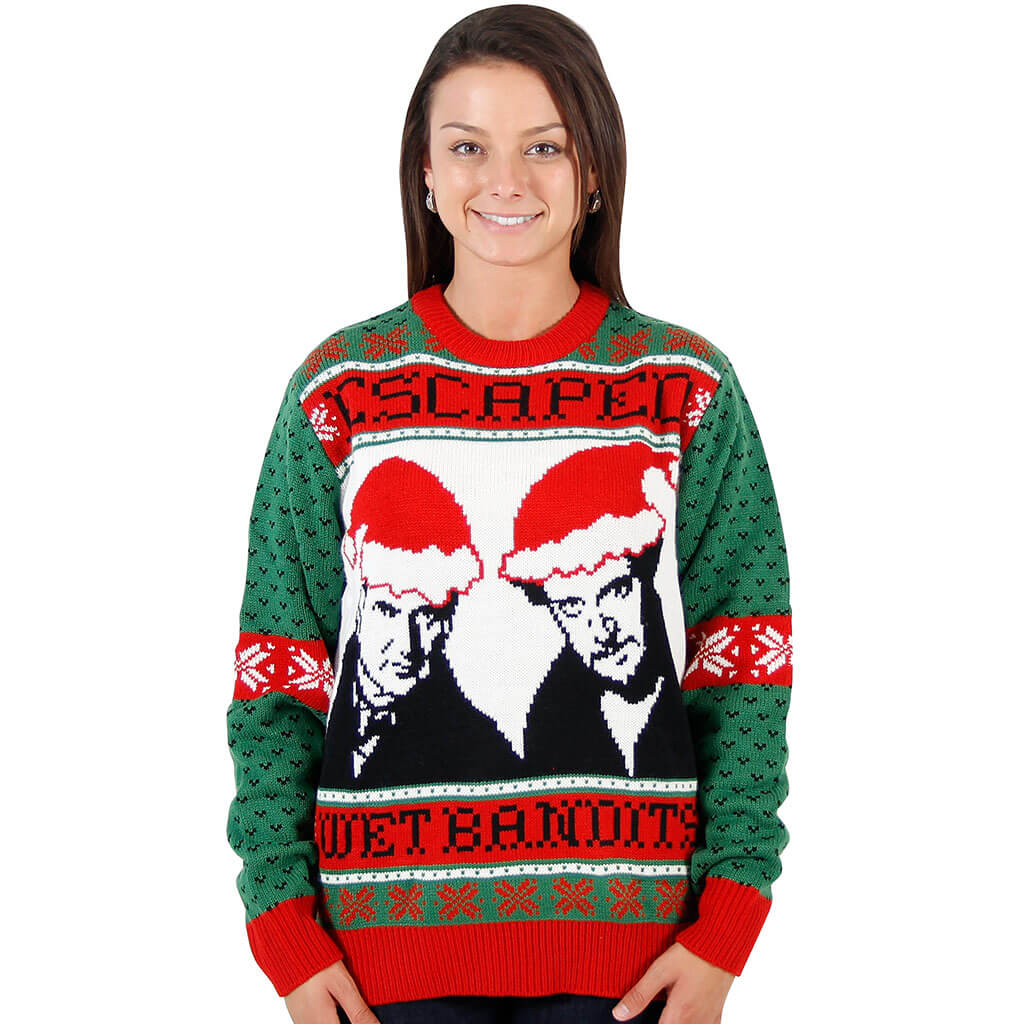 Women’S Home Alone Wet Bandits Ugly Christmas Sweater