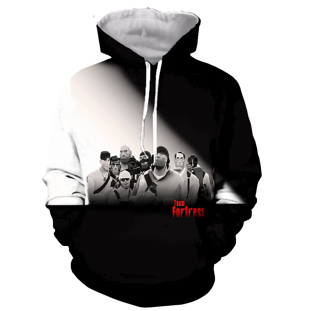 3D Printed Team fortress 2 Zipper Hoodies – Funny Long Sleeves Sweatshirts