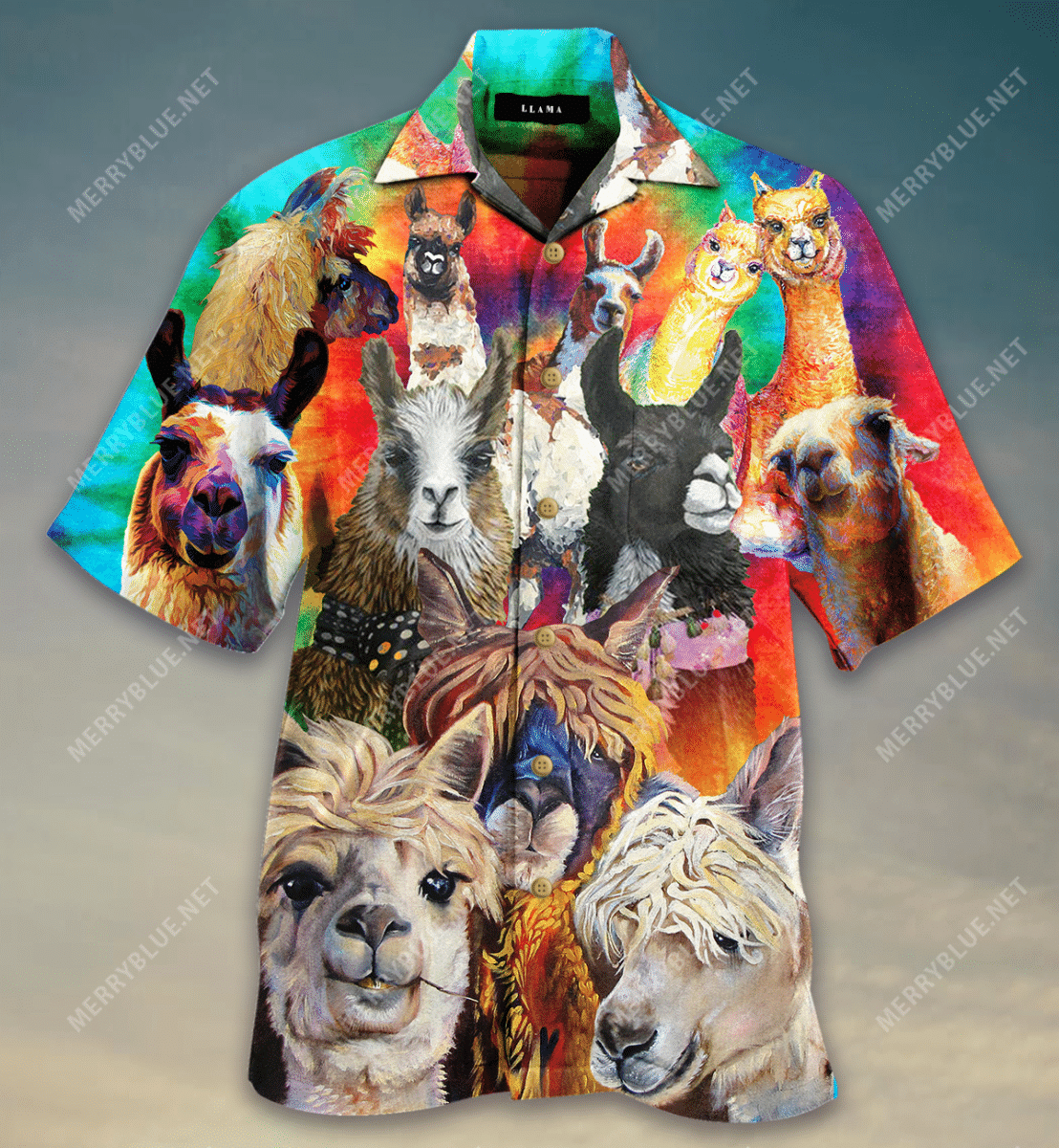 Get Here Colorful Llamas Hawaii Shirt Ha60113