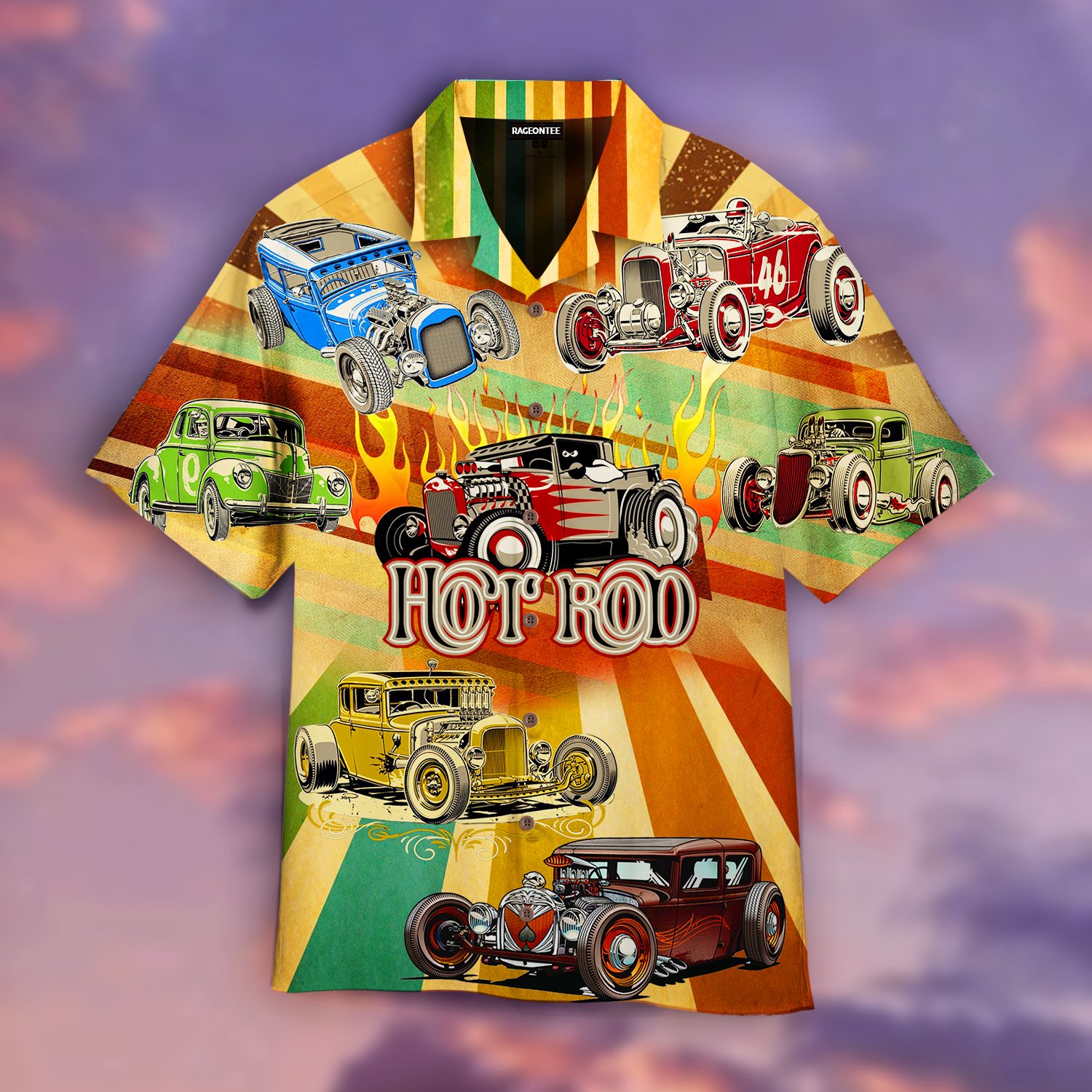 Vintage Hot Rod Lover Hawaii Shirt For Men Women Adult Ha106707