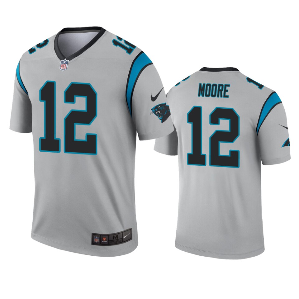 Carolina Panthers D.j. Moore Silver Inverted Legend Jersey