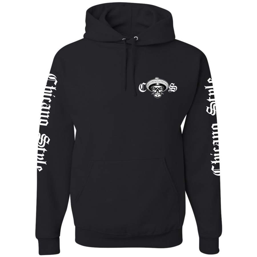 Chicano Style Viclas Black Hoodie Sweatshirt T-Shirt – Cotenis