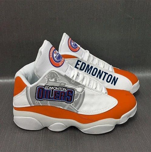 Edmonton Oilers Custom Tennis Shoes Air Jordan 13 Sneakers Gift For Fan