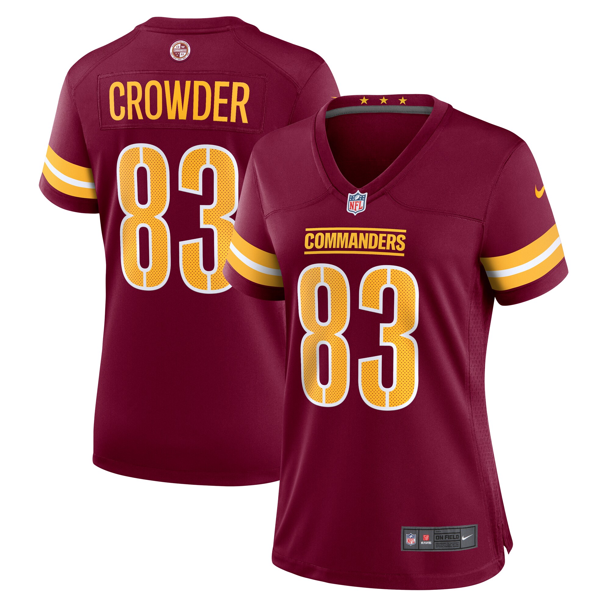 Women’s Washington Commanders Jamison Crowder  Burgundy  Game Jersey