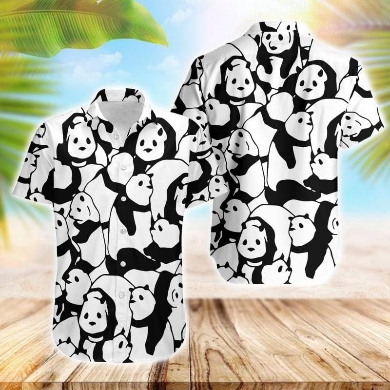 Felacia Cute Panda Unisex Hawaii Aloha Ha39469