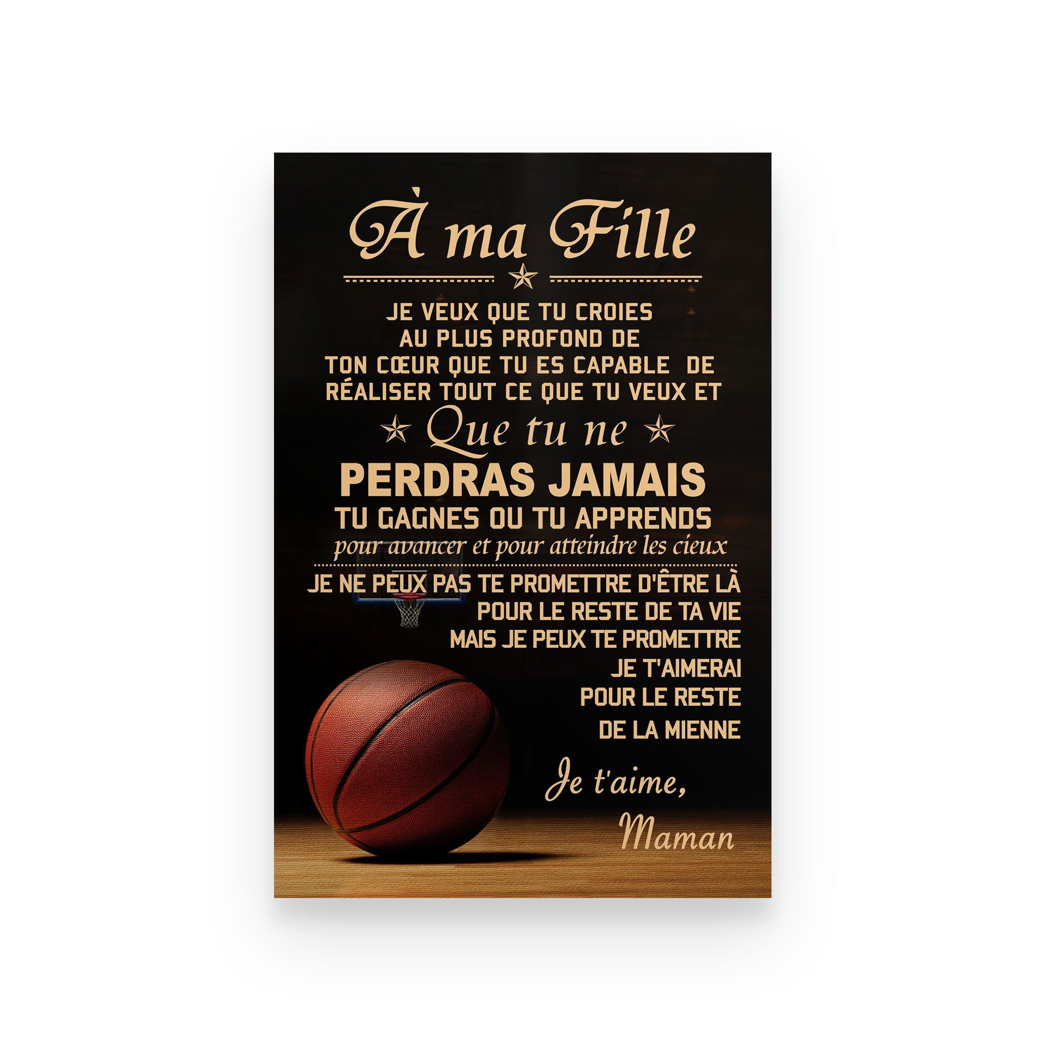 Basketball poster mom to daughter French vs3