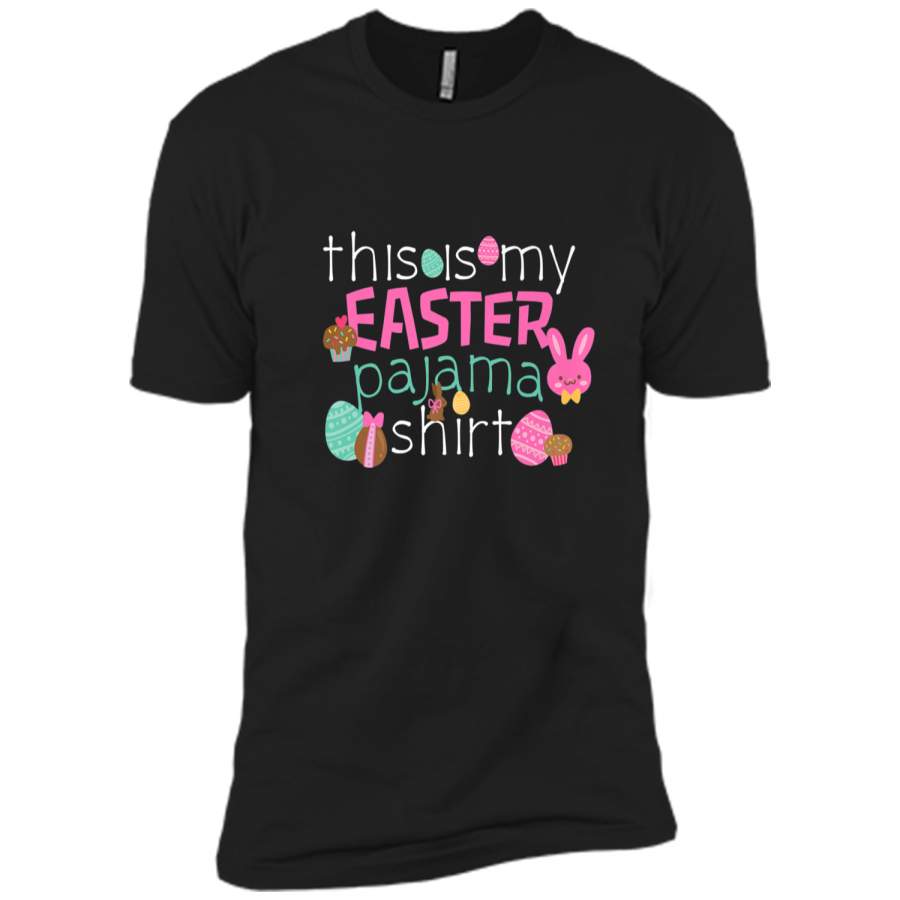 Easter Bunny Cute Pajama T-Shirt PJ Top Girls Sleep Gift Next Level Premium Short Sleeve Tee