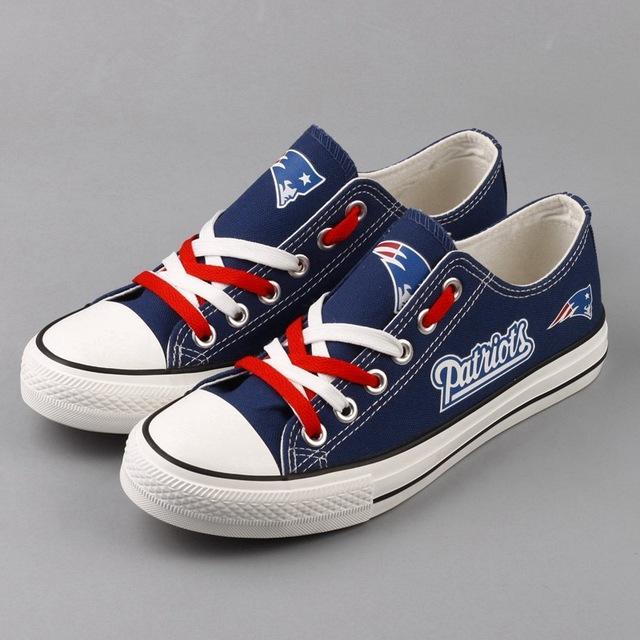 New England Patriots Shoes Lace Letter Glow In The Dark Shoes