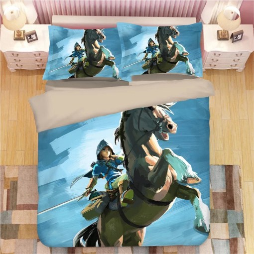 The Legend Of Zelda Link 15 Duvet Cover Pillowcase Home Decor 3D Bedding Set 581