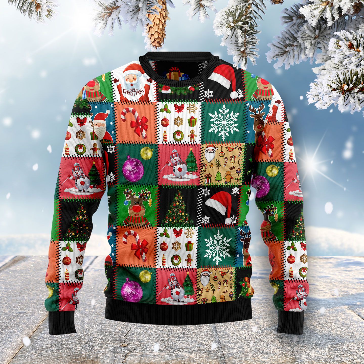 Xmas Fancy HZ100516 Ugly Christmas Sweater