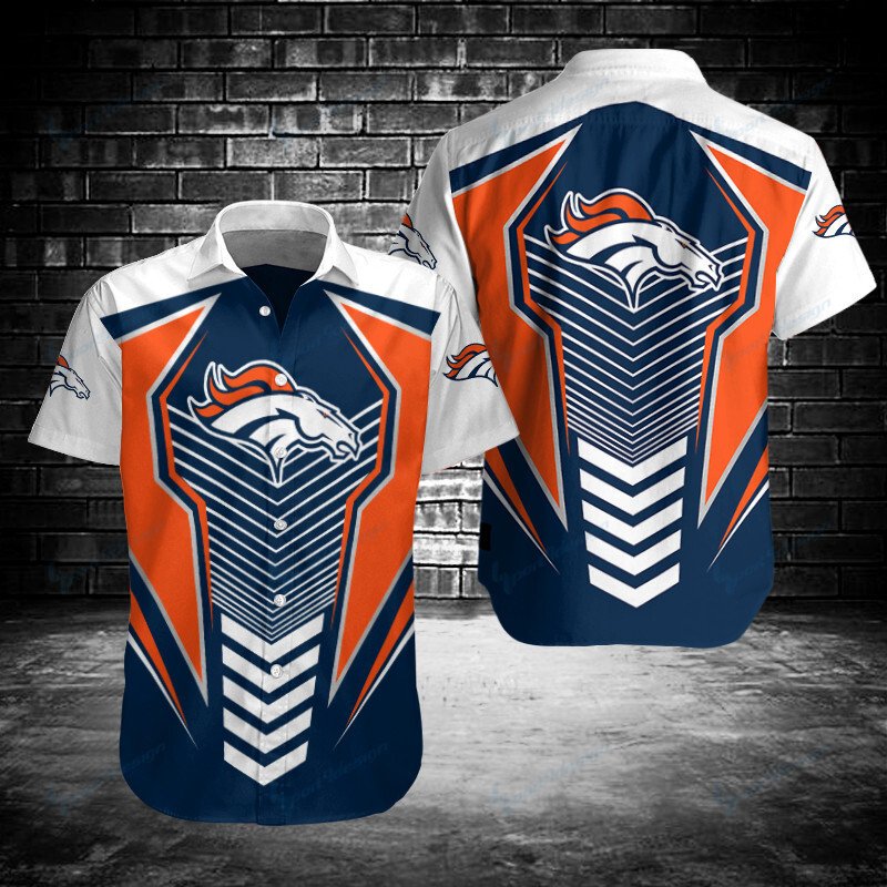 Denver Broncos Button Shirt Bg958