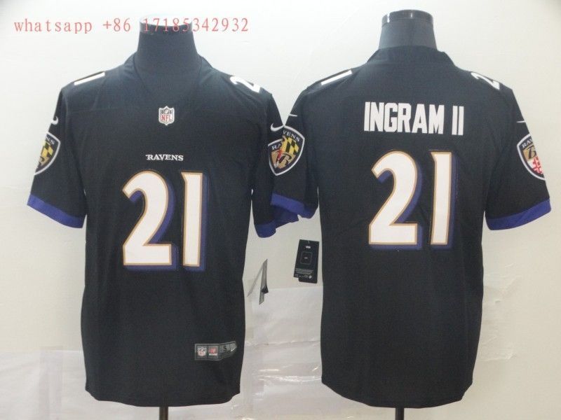 Baltimore Ravens Mark Ingram Jr. #21 2020 NFL Black Jersey Jersey