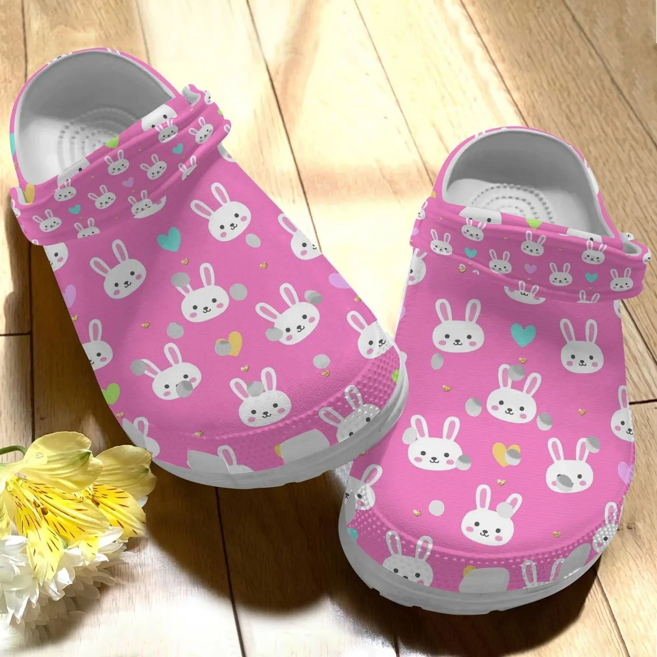 Rabbit Personalize Clog Custom Crocs Fashionstyle Comfortable For Women Men Kid Print 3D Cute Rabbit