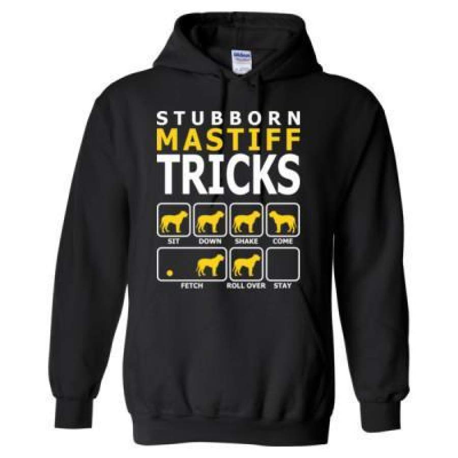 AGR Stubborn Mastiff Dog Tricks – Heavy Blend™ Hooded Sweatshirt