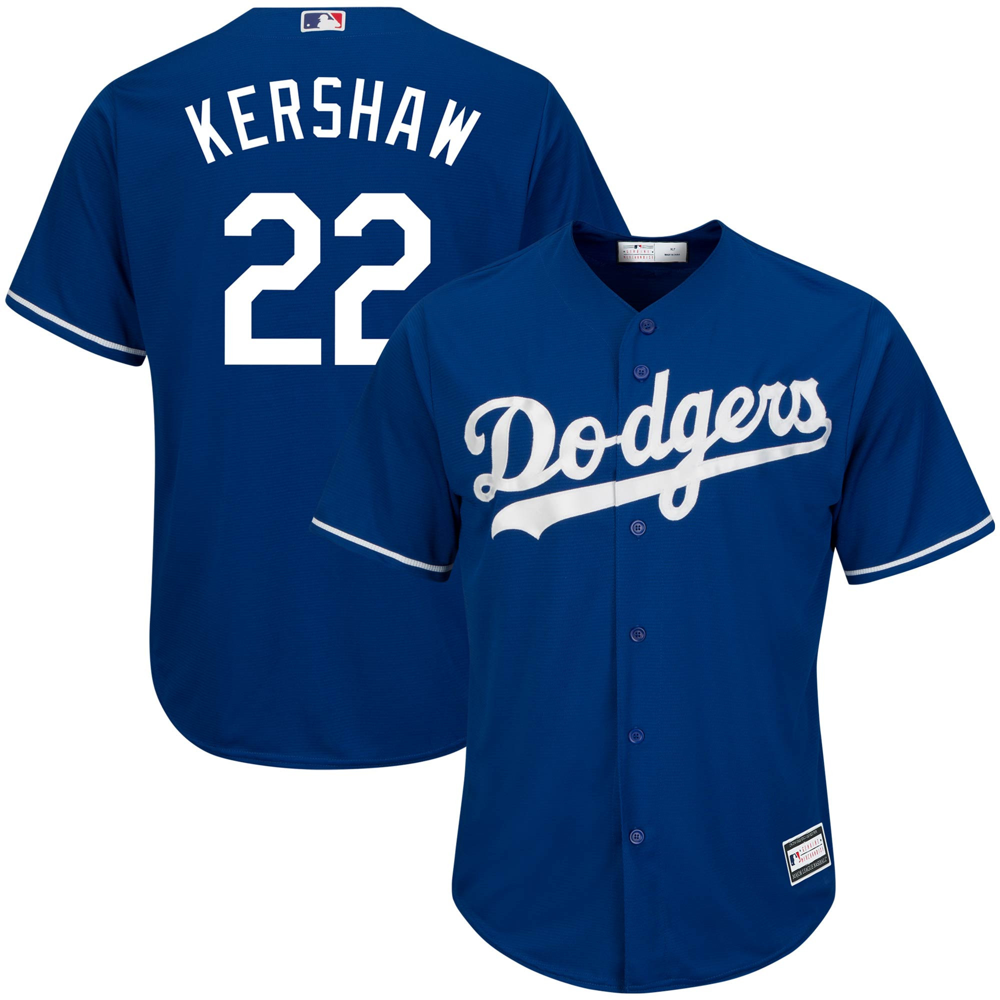 Clayton Kershaw Los Angeles Dodgers Big & Tall Replica Player Jersey – Royal MLB