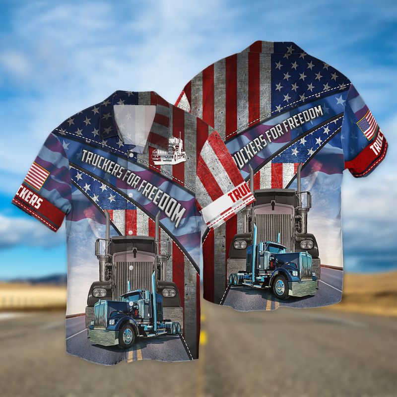 Truckers For Freedom Hawaii Shirt Gift Trucker Patriot Ha12658