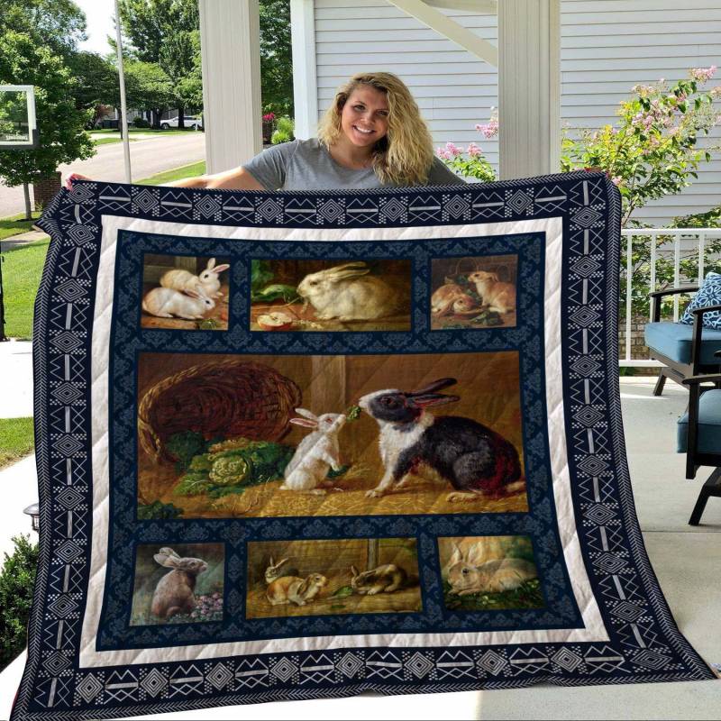 QUIANI10005 Rabbit Quilt Blanket