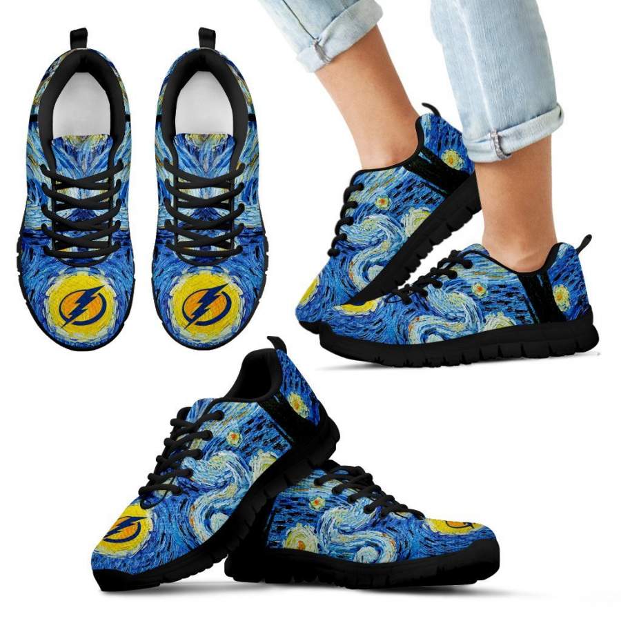 Sky Style Art Nigh Exciting Tampa Bay Lightning Sneakers