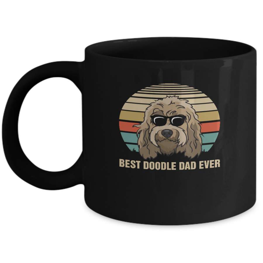 Vintage Doodle Dad Gifts Best Doodle Dad Ever Mug