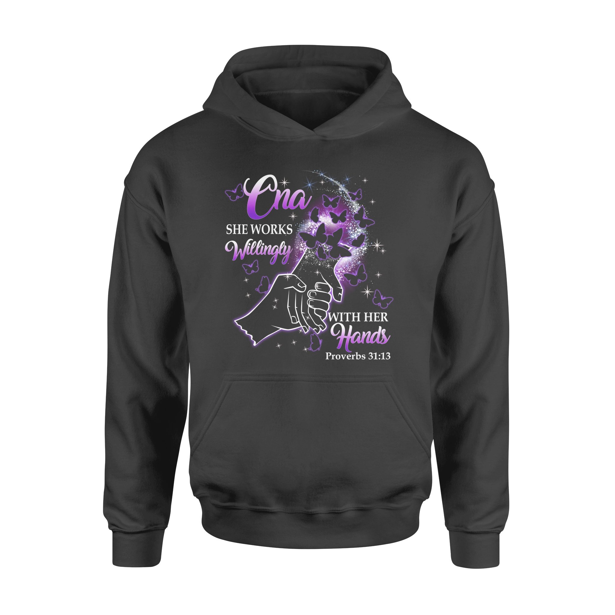 CNA Works Willingly With Her Hands Gift – Standard Hoodie