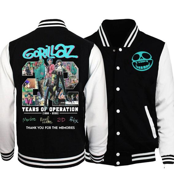 Gorillaz 22 Years of Operation 1998-2020 Baseball Jacket Sweatshirt T-Shirt