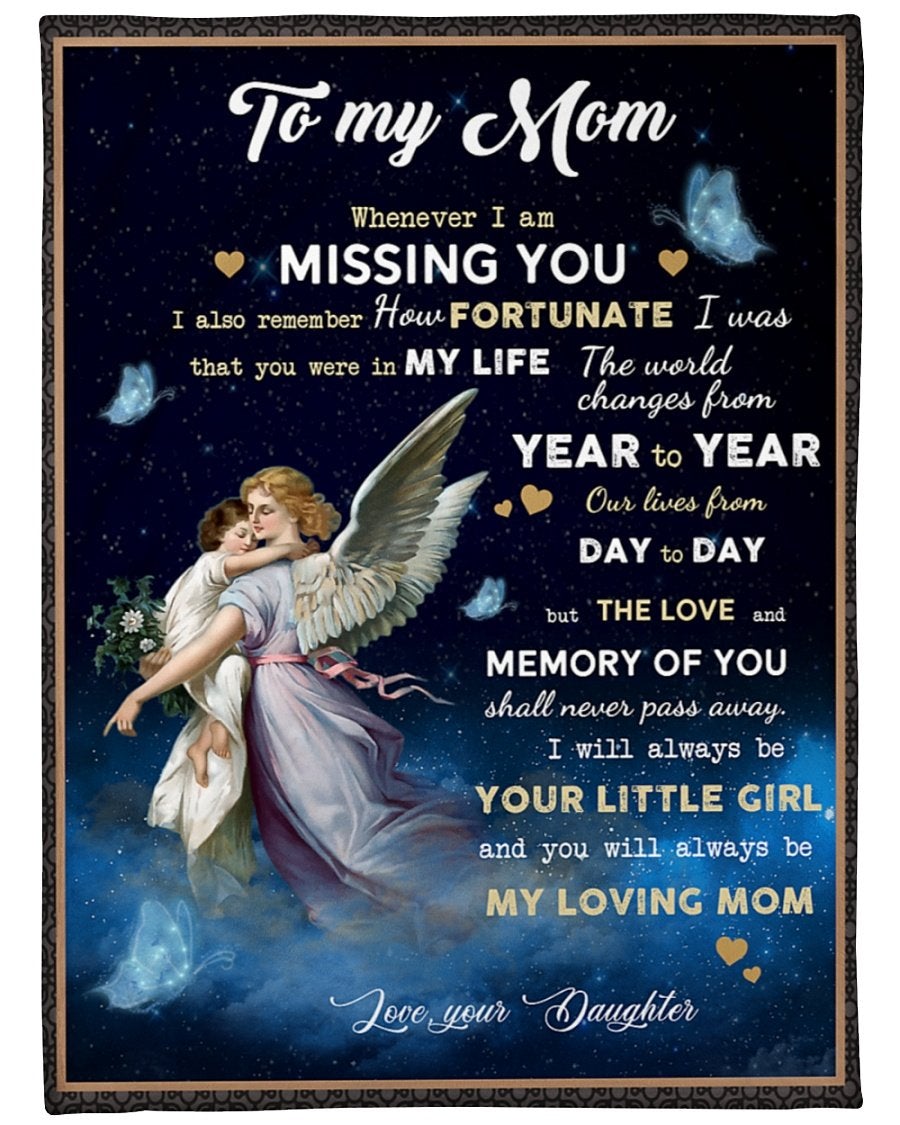 The Love And Memory Of You Shall Never Pass Away, Angel Fleece Blanket , Mother’S Day Gift From Daughter To Mom, Best Mother’S Day Gift Ideas, Home Decor Bedding Couch Sofa Soft And Comfy Cozy