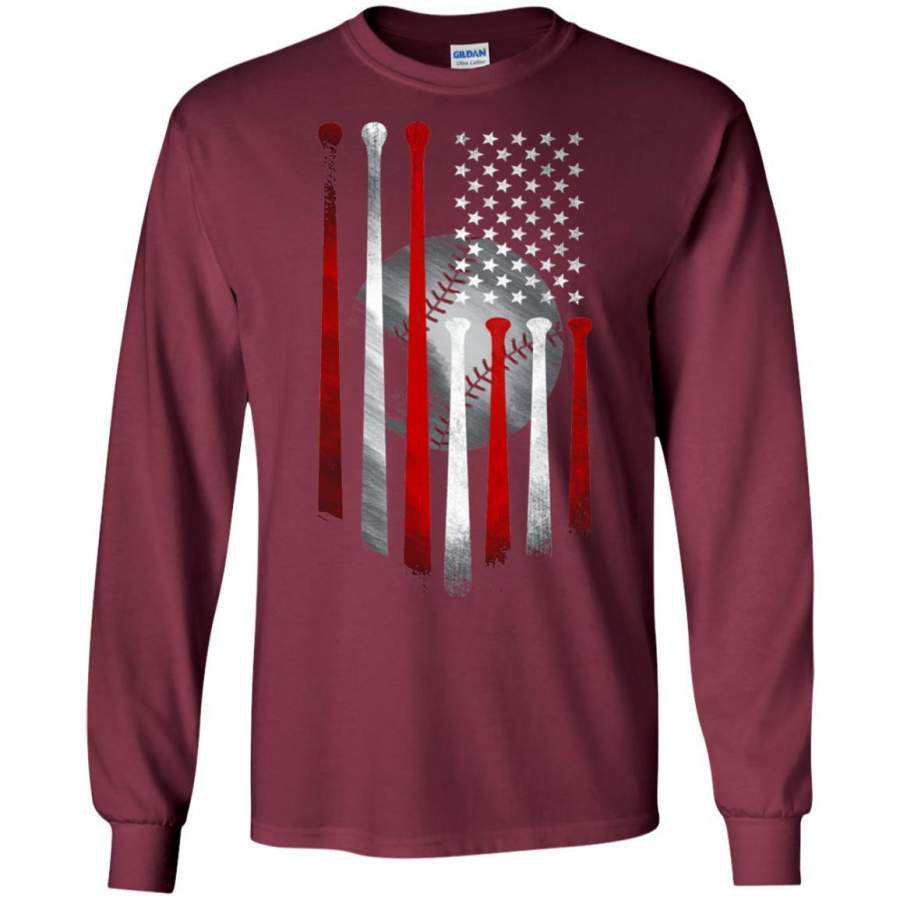 American Flag Baseball Flag Baseball Lover T-shirt – Tmerch Store