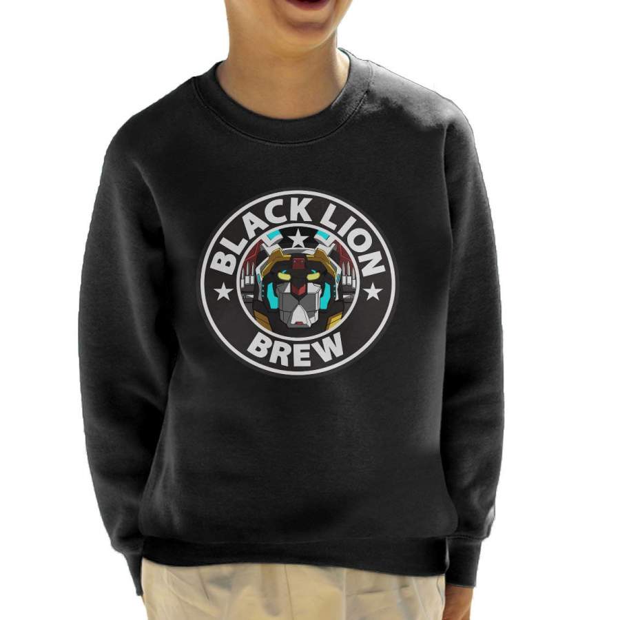 Voltron Black Lion Brew Coffee Kid’s Sweatshirt