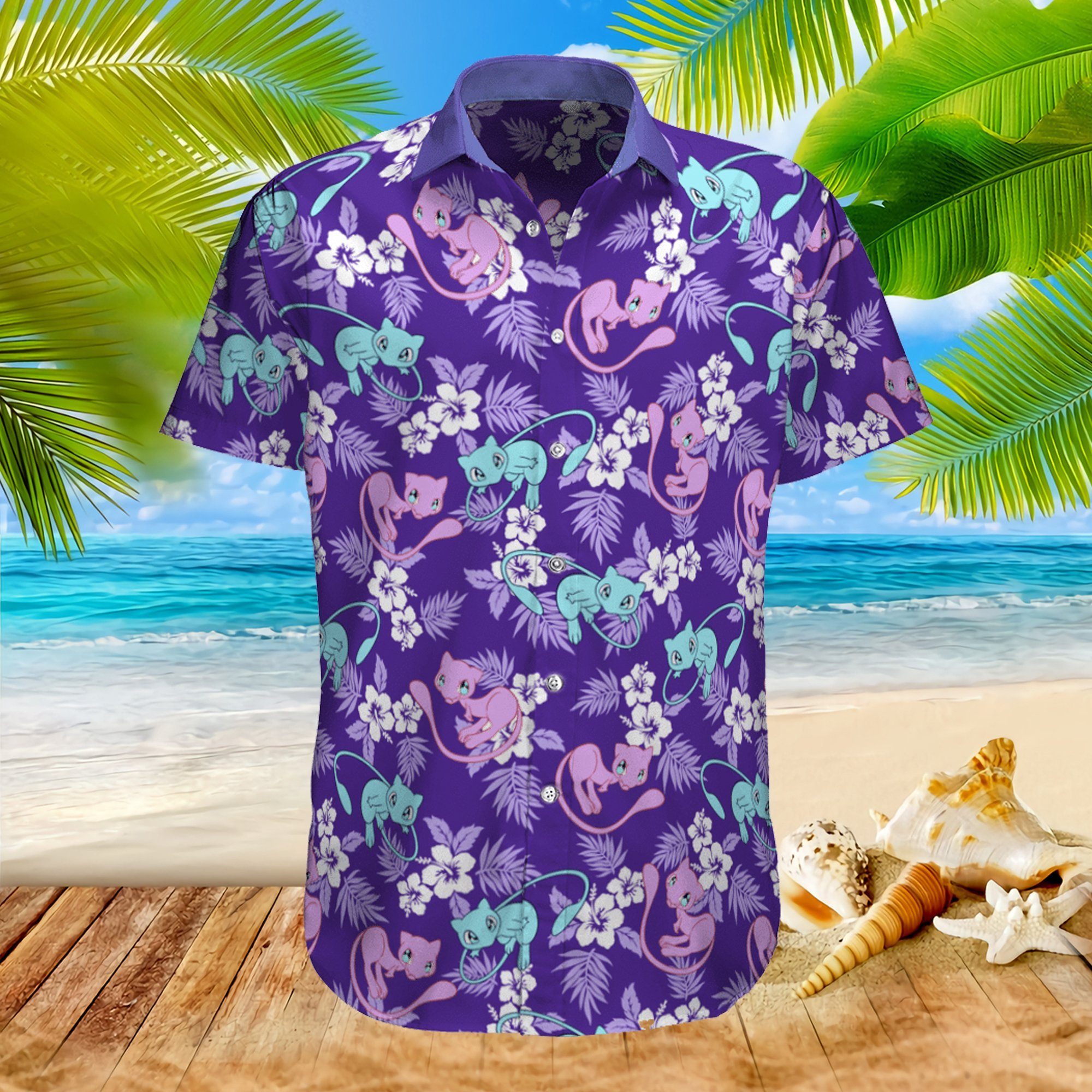 Pkm Hawaiian Shirt Ha6134