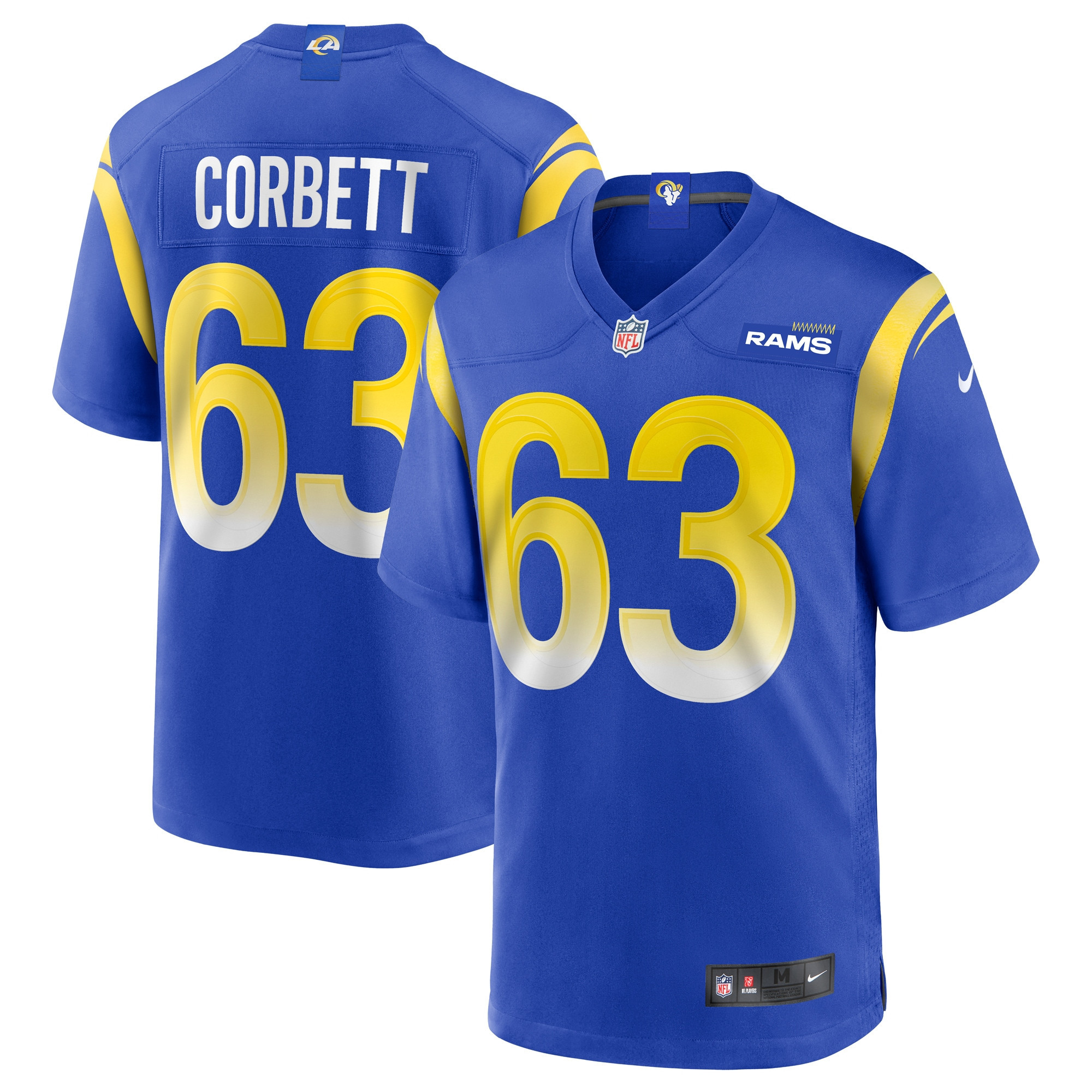 Austin Corbett Los Angeles Rams Game Jersey – Royal NFL