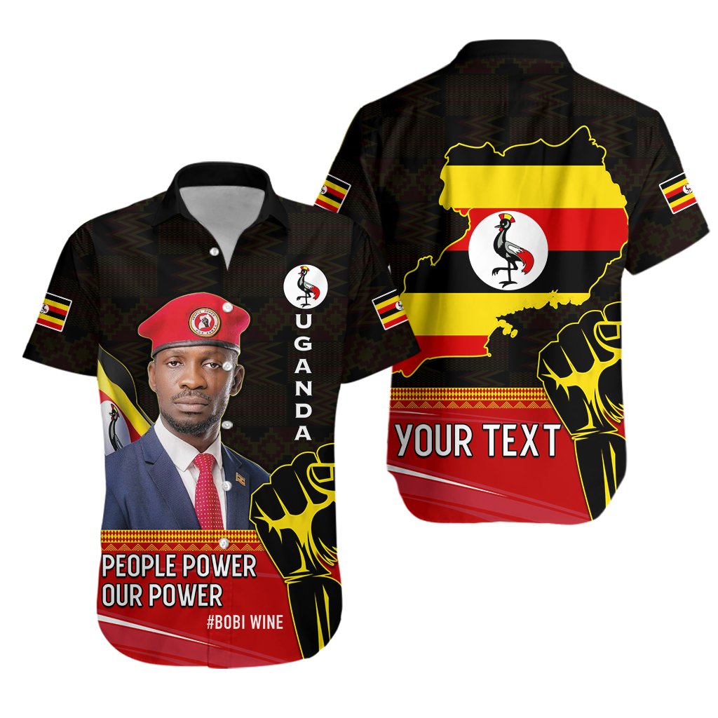 (Custom Personalised) Uganda Hawaiian Shirt Bobi Wine People Power Our Power Lt13