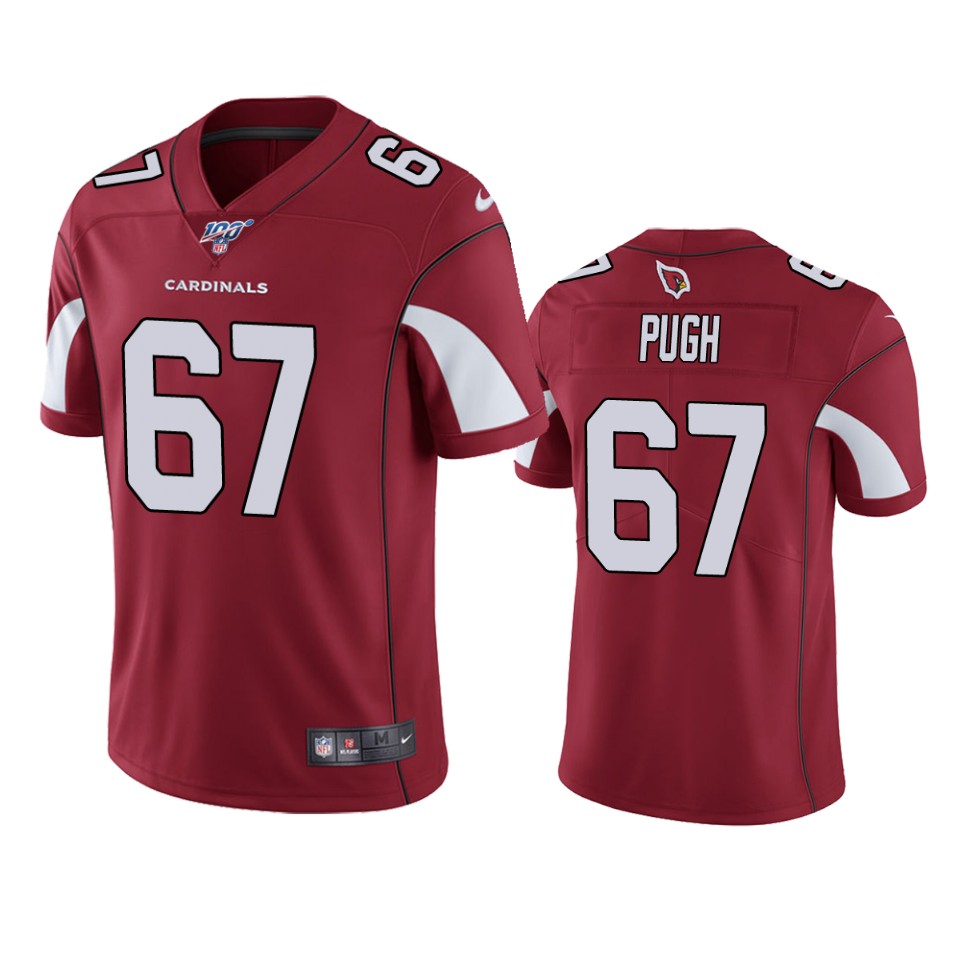 Arizona Cardinals Justin Pugh Cardinal 100th Season Vapor Limited Jersey