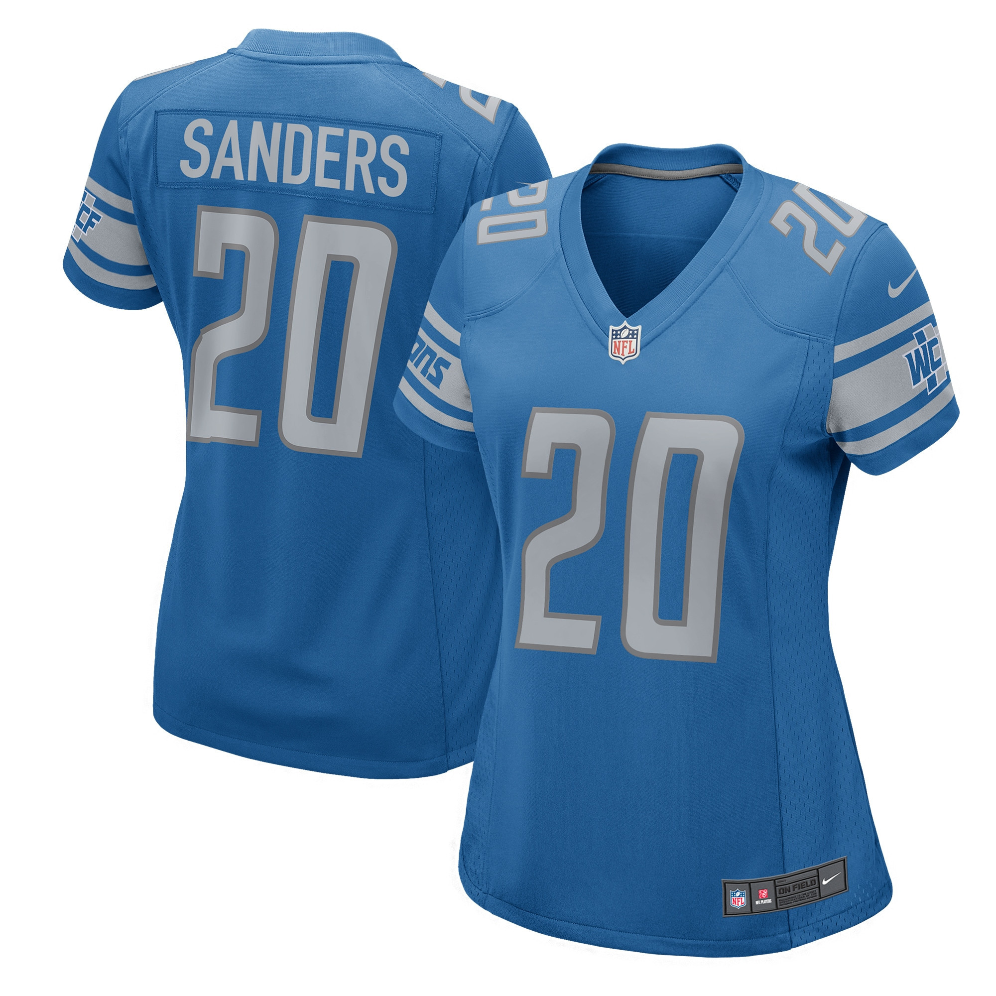 Barry Sanders Detroit Lions Womens 2017 Retired Player Game Jersey – Blue NFL