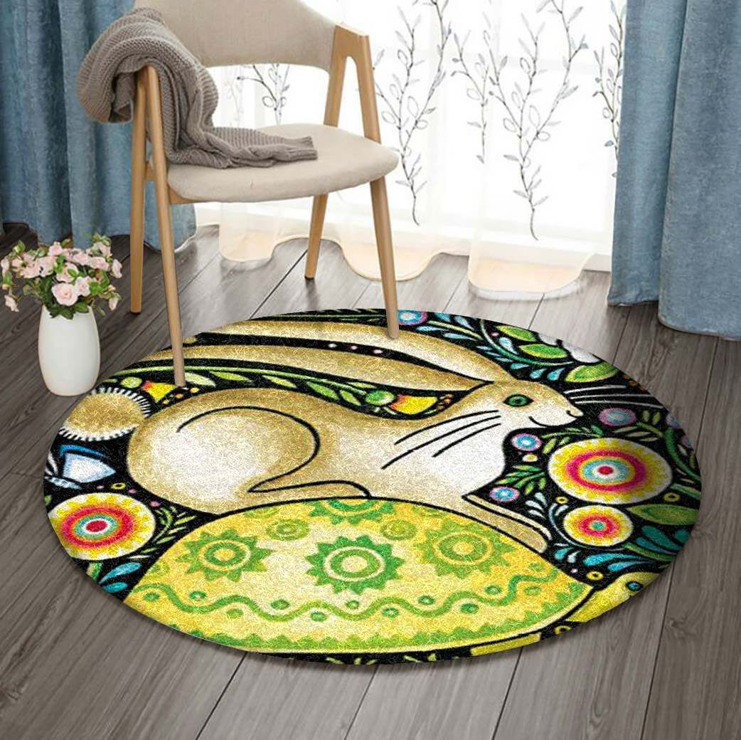 Turtle Rabbit GE4112 Round Rug  CYSI2907