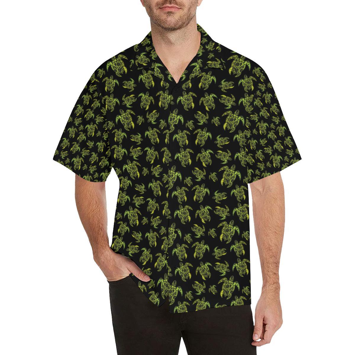 Green Tribal Turtle Polynesian Themed Hawaii Lover Hawaii Shirt For Men Women Ha31040