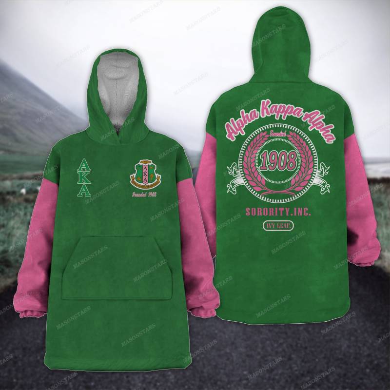 ALPHA KAPPA ALPHA FLEECE LAZY PAJAMAS HOODIE 20320202