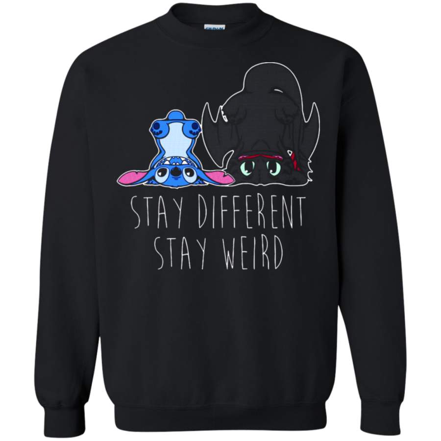 AGR Stay Different Stay Weird Stitch And Night Fury Sweatshirt