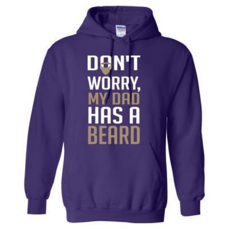 AGR Dont Worry My Dad Has A Beard – Heavy Blend™ Hooded Sweatshirt