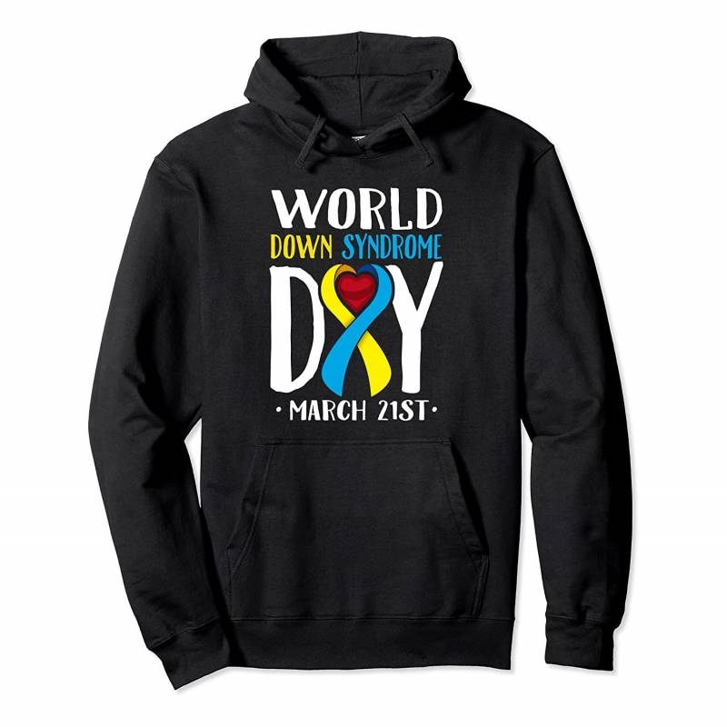 World Down Syndrome Day March 21 Awareness Trisomy 21 Pullover Hoodie