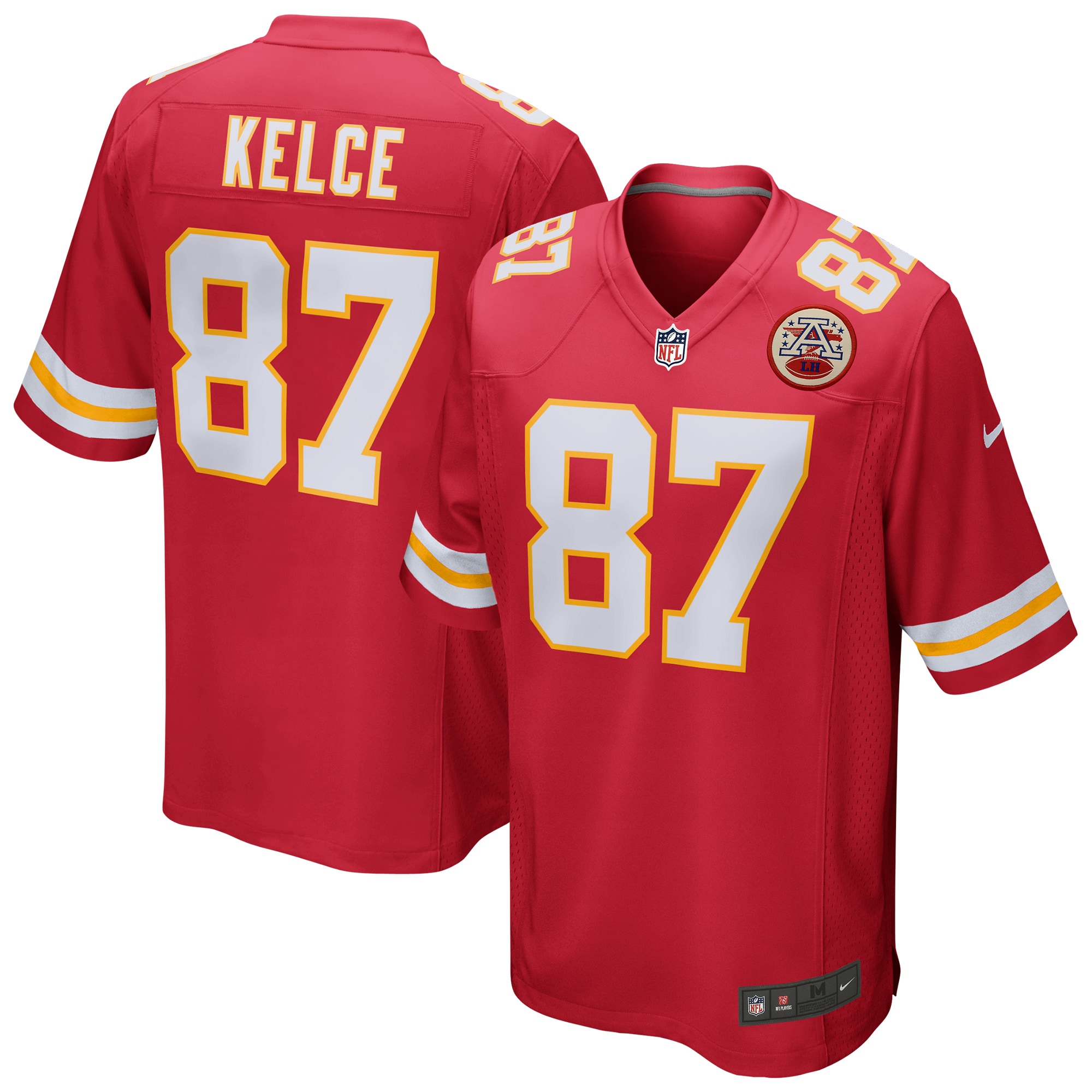 Men’s Kansas City Chiefs Travis Kelce Nike Red Game Jersey