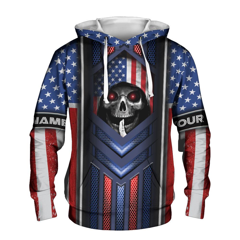 America Skull Sublimation Personalized Shirt For Men And Women Version 3