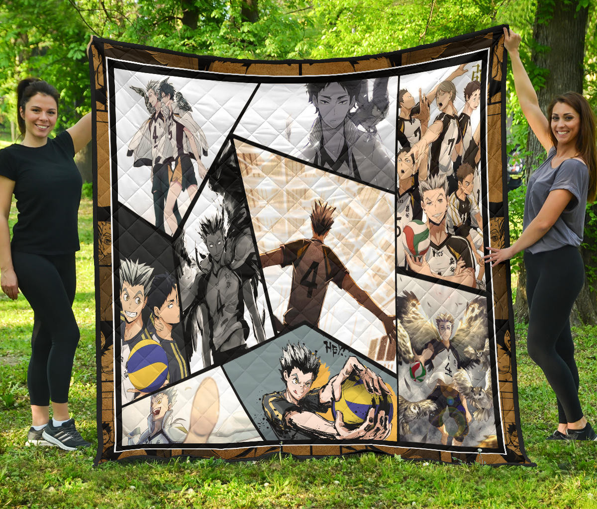 Kotaro Bokuto Haikyuu Premium Quilt Blanket Anime Home Decor Custom For Fans Na041402