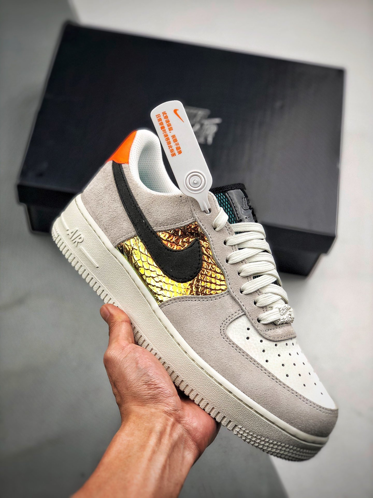 Nike Air Force 1 Low Iridescent Snakeskin CW2657-001 5340425